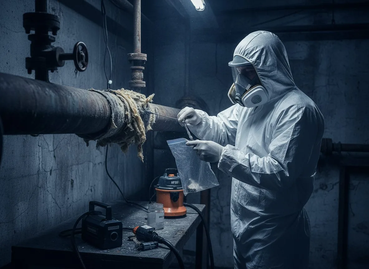 Asbestos testing and inspection in older home